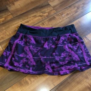 Lululemon golf skirt pink/black mesh